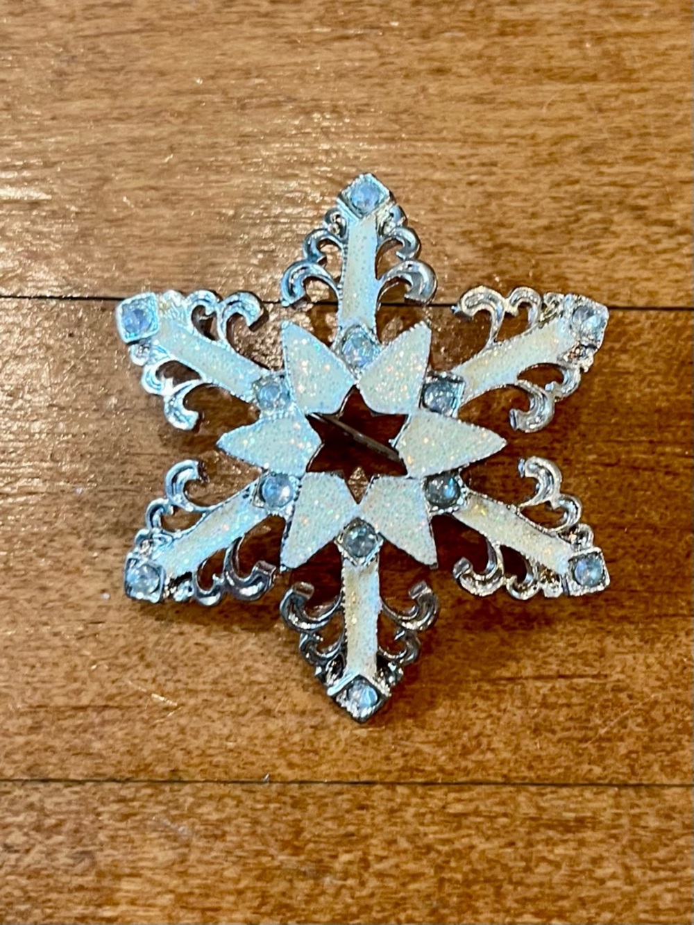 Christopher Radko Snowflake Brooch